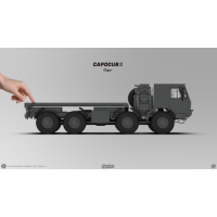 CAPO CUB3 TATRA  Remote Control Military Truck Model Cars 8WD Off-road Vehicle KIT 