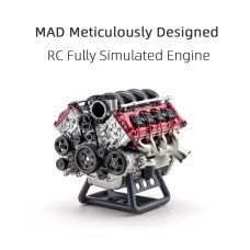 MAD V8 Toy Engine Model  Building DIY Kit  Internal  Hobby For Adults New