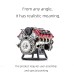 MAD V8 Toy Engine Model  Building DIY Kit  Internal  Hobby For Adults New